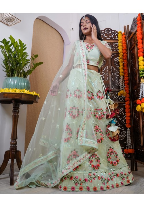 Sequin Lehenga With Canvas Set!